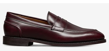 The Randolph 2.0 penny loafer in burgundy leather