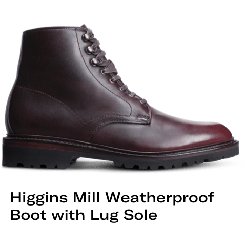 Higgins Mill Weatherproof Boot with lug sole